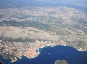 Dubrovnik from plane